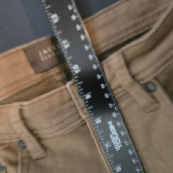 Jachs New York Men's Stretch Chino Slim Straight Khaki Jeans Brown Tan 32/29 - Picture 11 of 12